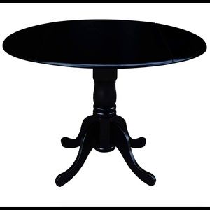 Black dining table